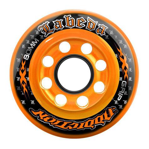 Labeda Addiction Xxx Grip Plus Inline Wheels Pack Of 4 Clear / Orange - main image
